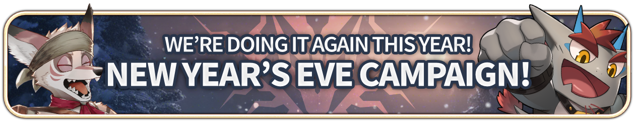 We’re doing it again this year! New Year’s Eve Campaign!